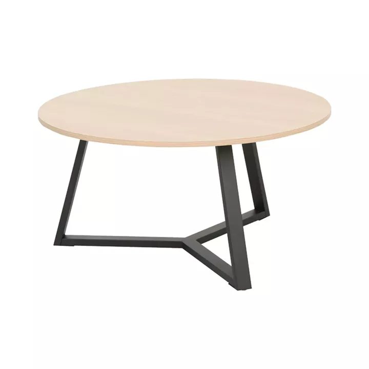 Berton pakoworld living room tables 2pcs in natural color with black metal