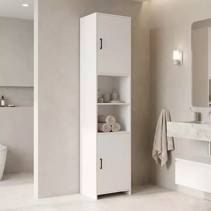Column-cabinet Perlina pakoworld white 40x32x175cm