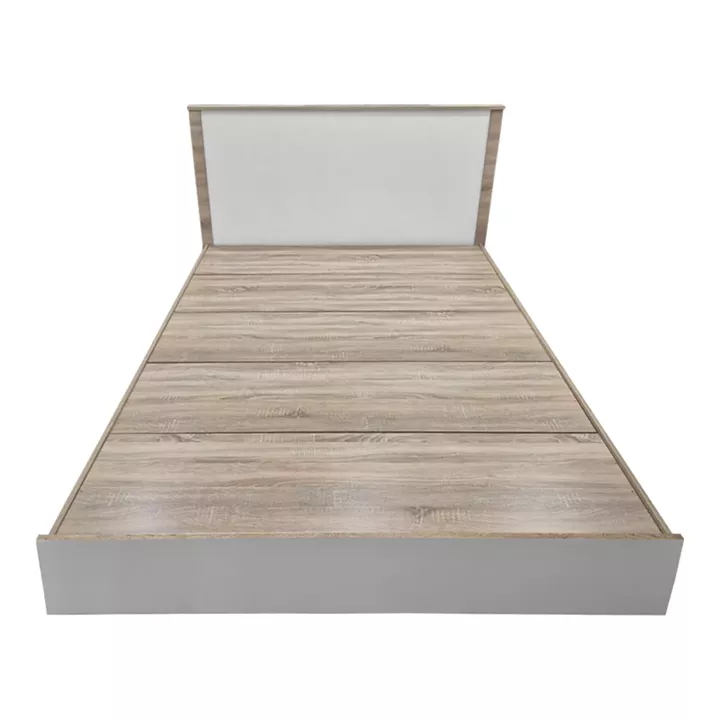 Bed with mattress Athos Utopia Pakoworld sonoma and white 160x200cm