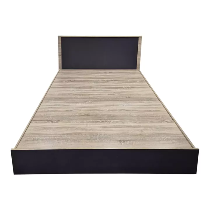 Κρεβάτι με στρώμα Athos Utopia pakoworld sonoma και ανθρακί 160x200εκ