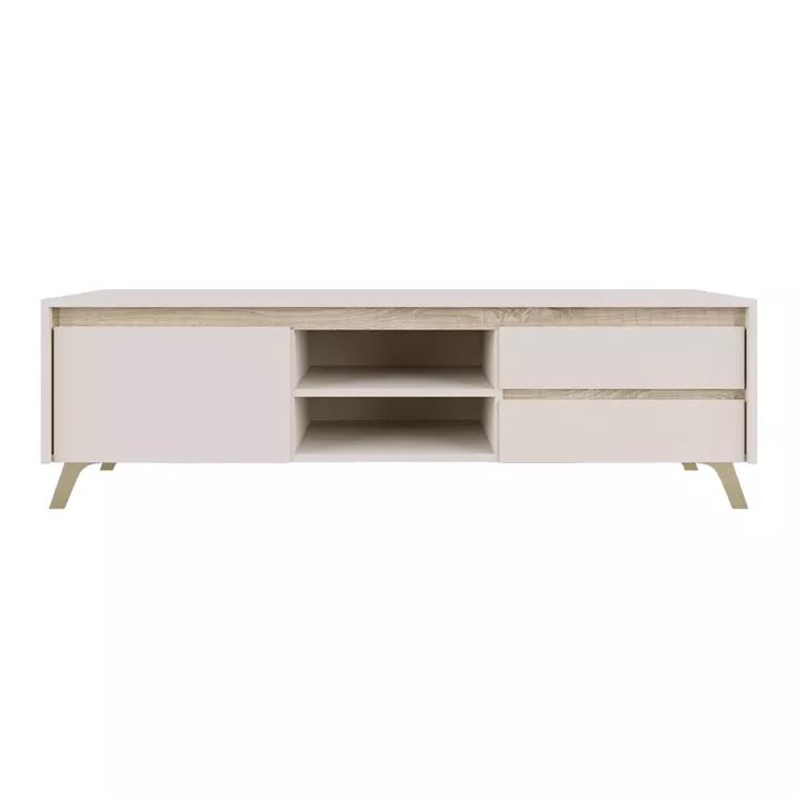 Tv stand Belka pakoworld cream with oak 155x45x53.6cm
