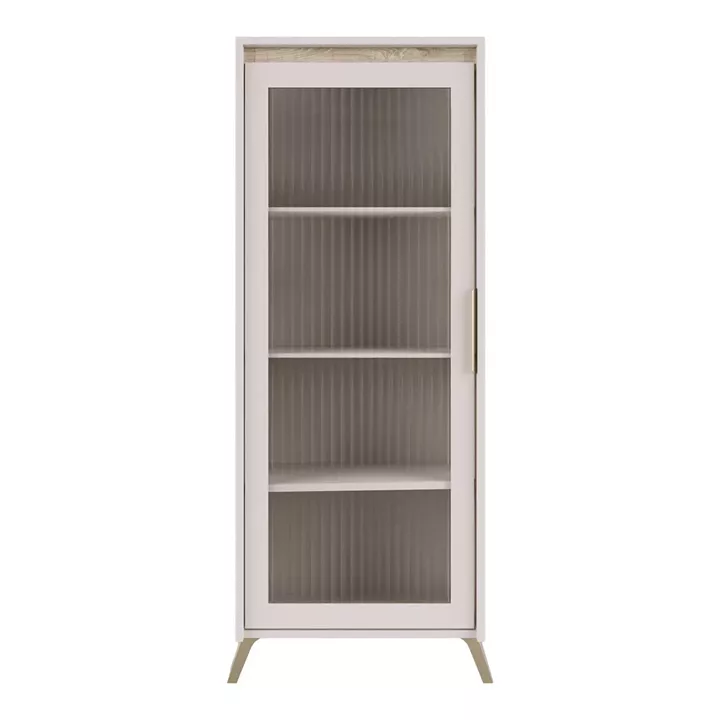 Showcase Belka pakoworld cream with oak 55.6x45x152.6cm