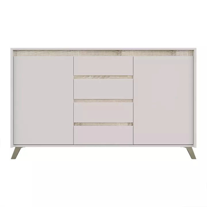 Buffet Belka pakoworld cream with oak 155x45x93.7cm