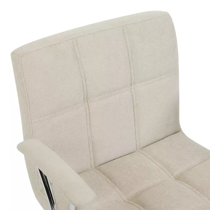 Καρέκλα γραφείου Buleco pakoworld μπεζ ύφασμα 56x46x74-86εκ