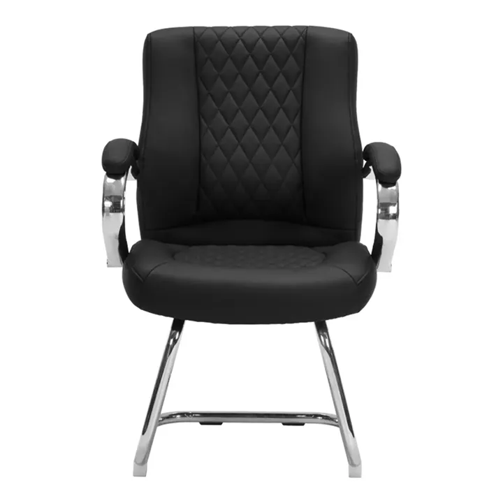 Visitor chair Thiodore pakoworld black PU 67x49.5x100cm