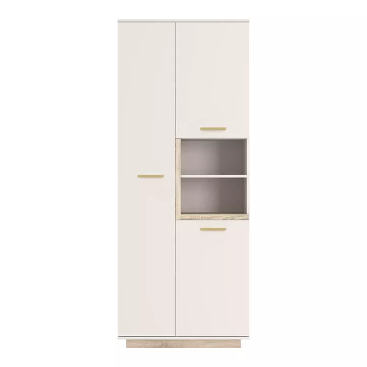 Cabinet column Norda pakoworld cream with oak color 199,5x40x80cm