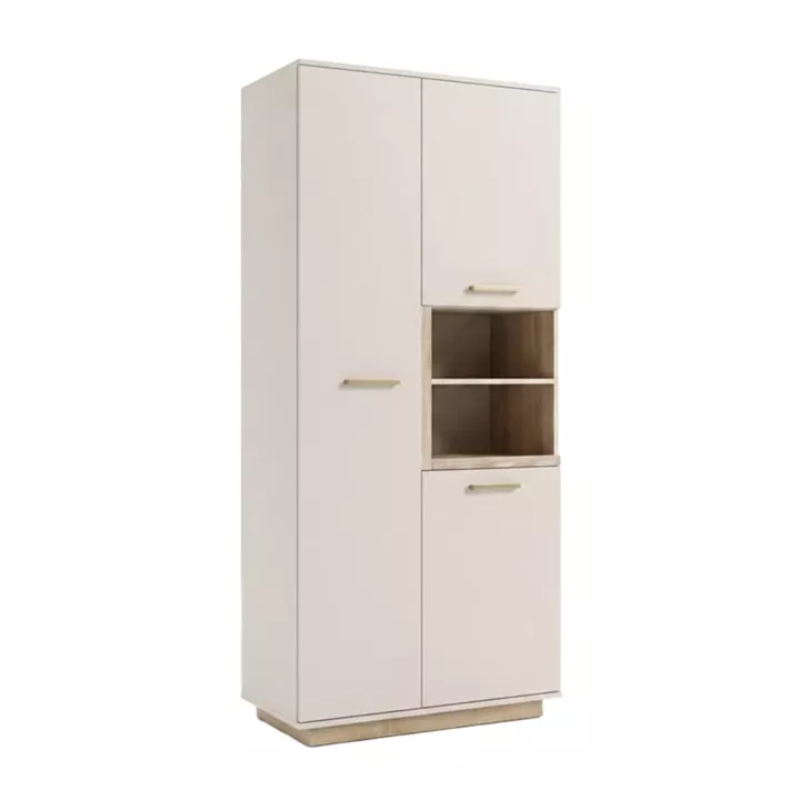 Cabinet column Norda pakoworld cream with oak color 199,5x40x80cm