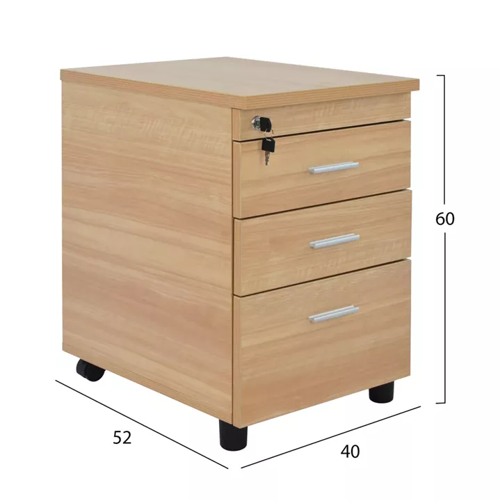 Office set 2 pieces in oak color HM10211.01