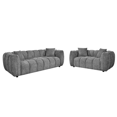 ΣΕΤ ΣΑΛΟΝΙ 3ΘΕΣΙΟΣ & 2ΘΕΣΙΟΣ LYKKE HM10812.01 ΓΚΡΙ ΥΦΑΣΜΑ