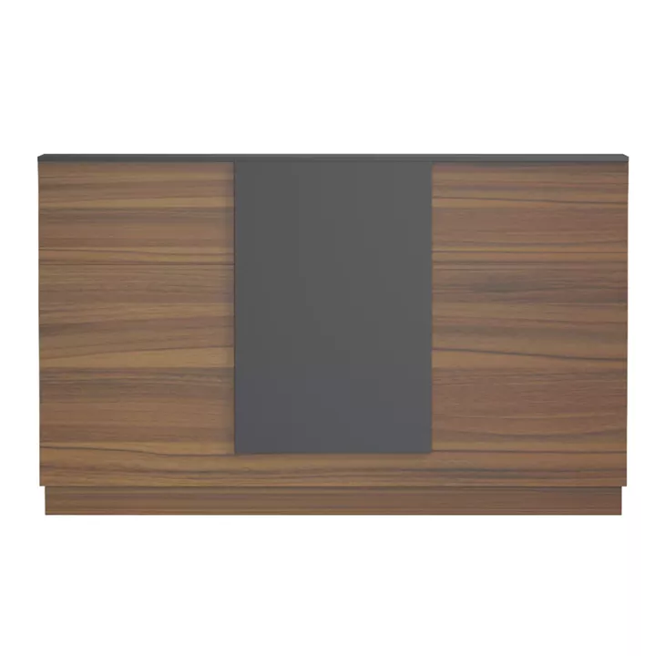 RECEPTION DESK KRONIC HM2156.03 MELAMINE IN WALNUT/GREY 180x70x110Hcm.