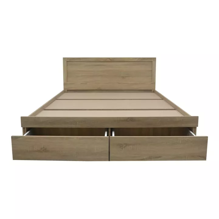 Bed with drawer and mattress Olympus-Utopia pakoworld sonoma 150x200cm