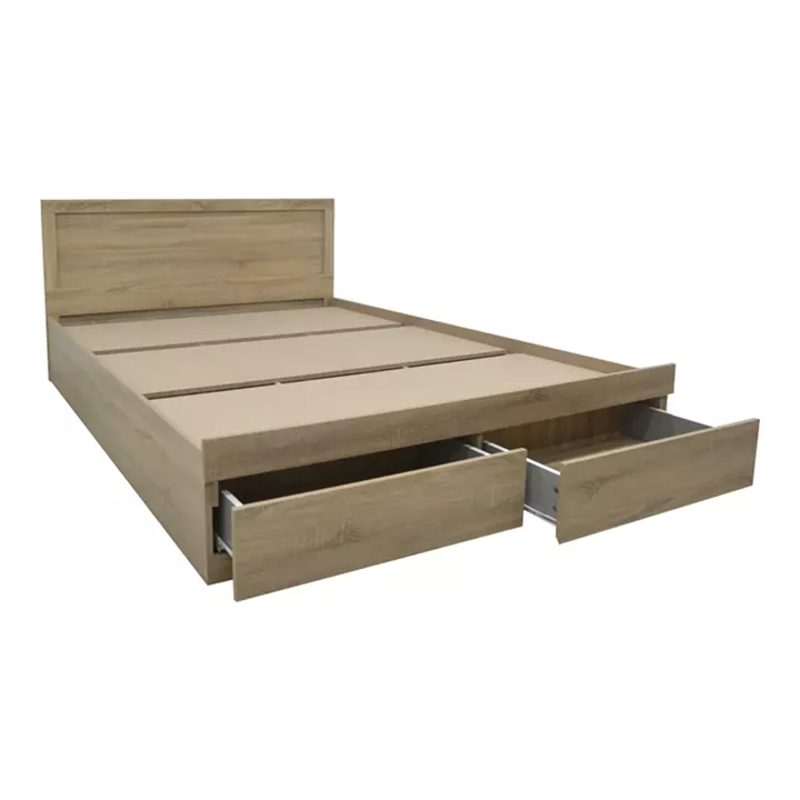Bed with drawer and mattress Olympus-Utopia pakoworld sonoma 150x200cm