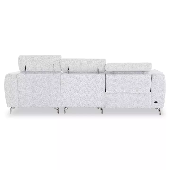 ΚΑΝΑΠΕΣ ΔΕΞΙΑ ΓΩΝΙΑ 3Θ ΜΕ RECLINE VALENTE HM3317.01R ΑΝΟΙΧΤΟ ΓΚΡΙ ΥΦΑΣΜΑ 275x160x104Yεκ