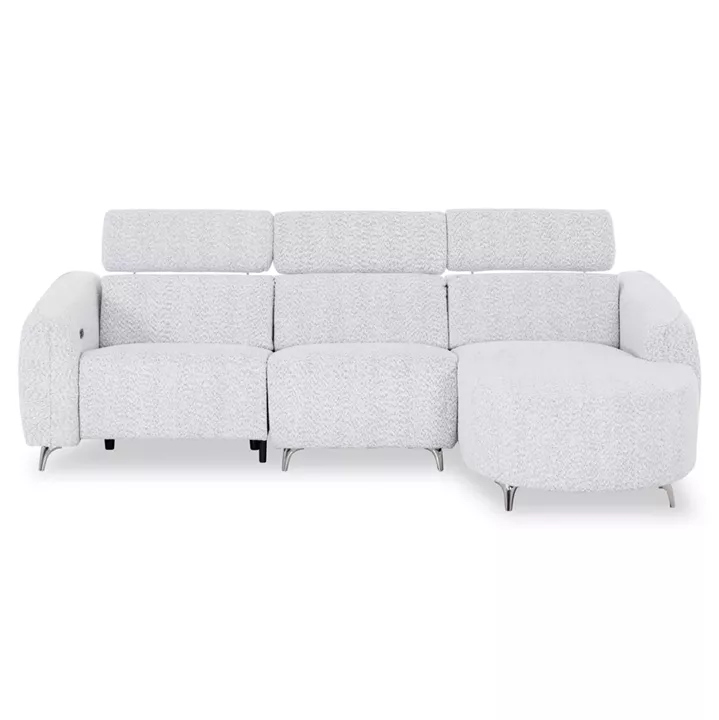 ΚΑΝΑΠΕΣ ΔΕΞΙΑ ΓΩΝΙΑ 3Θ ΜΕ RECLINE VALENTE HM3317.01R ΑΝΟΙΧΤΟ ΓΚΡΙ ΥΦΑΣΜΑ 275x160x104Yεκ