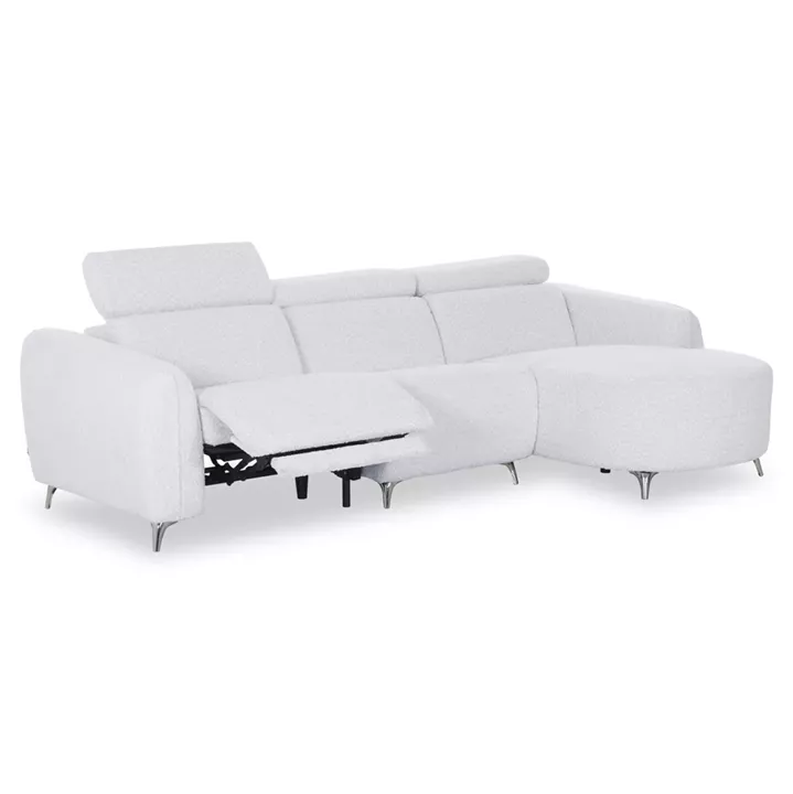 ΚΑΝΑΠΕΣ ΔΕΞΙΑ ΓΩΝΙΑ 3Θ ΜΕ RECLINE VALENTE HM3317.01R ΑΝΟΙΧΤΟ ΓΚΡΙ ΥΦΑΣΜΑ 275x160x104Yεκ