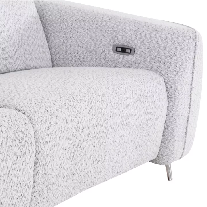 ΚΑΝΑΠΕΣ ΑΡΙΣΤΕΡΗ ΓΩΝΙΑ 3Θ ΜΕ RECLINE VALENTE HM3317.01L ΑΝΟΙΧΤΟ ΓΚΡΙ ΥΦΑΣΜΑ 275x160x104Yεκ