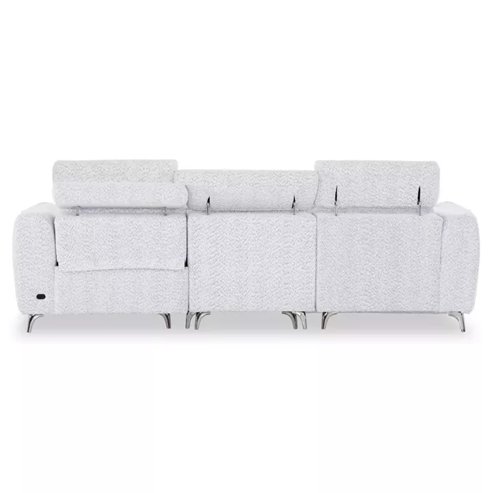 ΚΑΝΑΠΕΣ ΑΡΙΣΤΕΡΗ ΓΩΝΙΑ 3Θ ΜΕ RECLINE VALENTE HM3317.01L ΑΝΟΙΧΤΟ ΓΚΡΙ ΥΦΑΣΜΑ 275x160x104Yεκ
