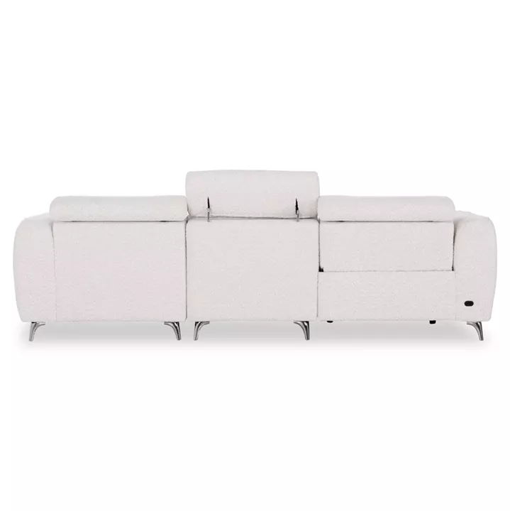 ΚΑΝΑΠΕΣ ΔΕΞΙΑ ΓΩΝΙΑ 3Θ ΜΕ RECLINE VALENTE HM3317.02R ΜΠΕΖ ΥΦΑΣΜΑ 275x160x104Yεκ
