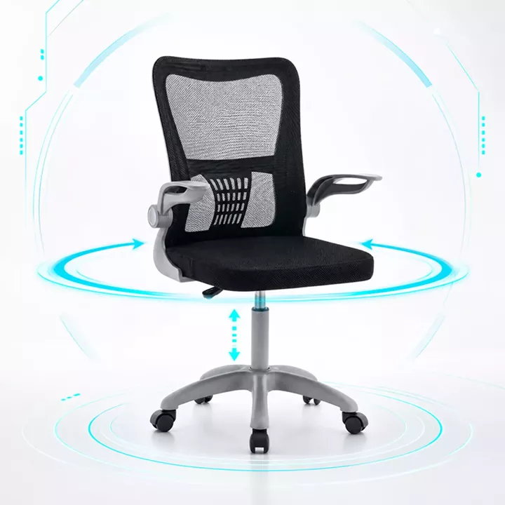 Work chair manager Annalise pakoworld black mesh 57x53x100cm