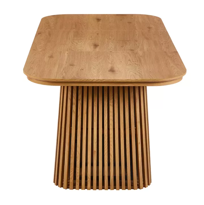 EXTENDABLE DINING TABLE VERLO HM18436 MDF IN NATURAL WOOD COLOR 120/150/180x90x75Hcm.