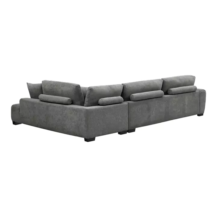 Corner sofa Vaneto pakoworld left corner anthracite fabric 298x208x85cm