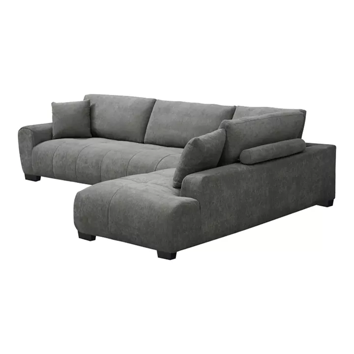 Corner sofa Vaneto pakoworld left corner anthracite fabric 298x208x85cm