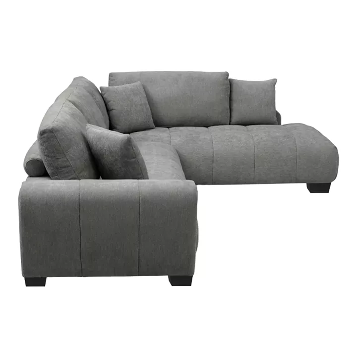 Corner sofa Vaneto pakoworld left corner anthracite fabric 298x208x85cm