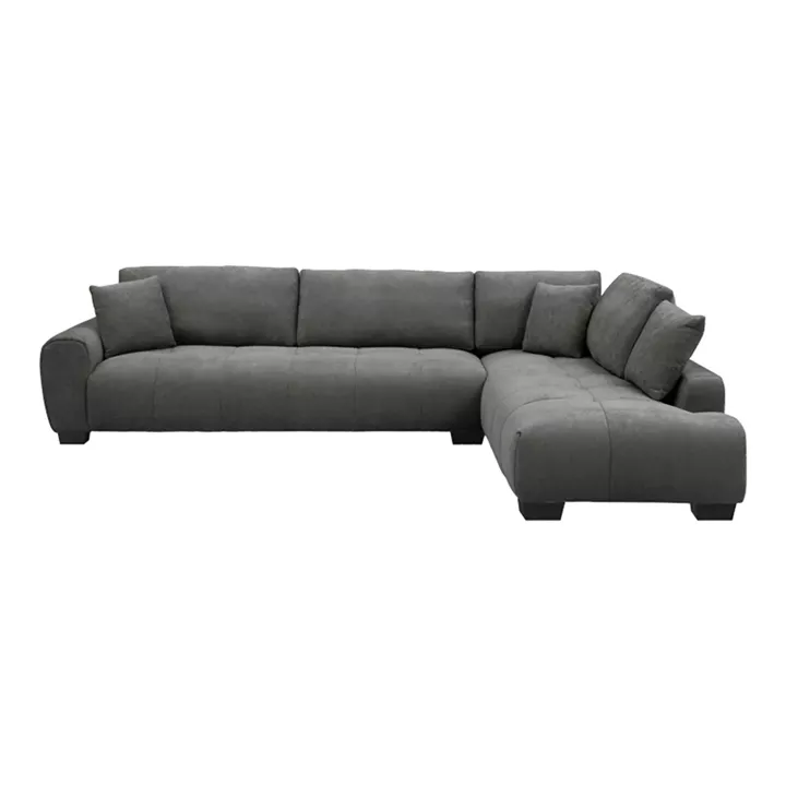 Corner sofa Vaneto pakoworld left corner anthracite fabric 298x208x85cm