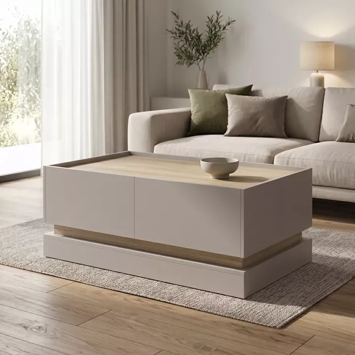 Coffee table Wendo pakoworld grey-sonoma 97x60x40cm