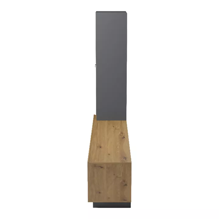 Tv unit Tilveo pakoworld oak-anthracite 230x41.5x180cm