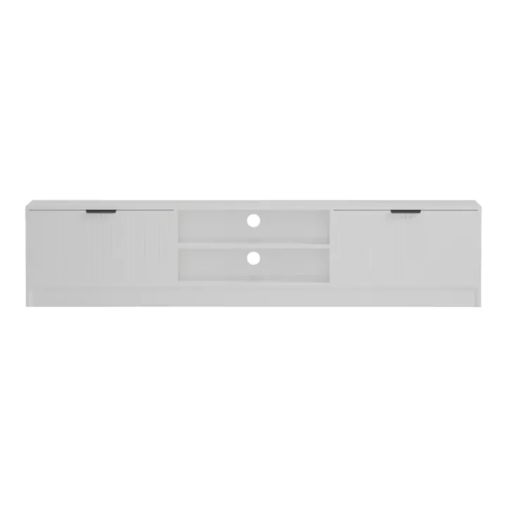Έπιπλο τηλεόρασης Lemardo pakoworld λευκό 180x40x40εκ