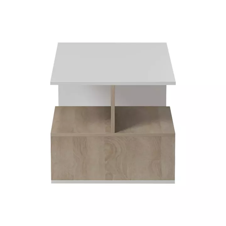 Coffee table Kelena pakoworld sonoma-white 90x51x43cm