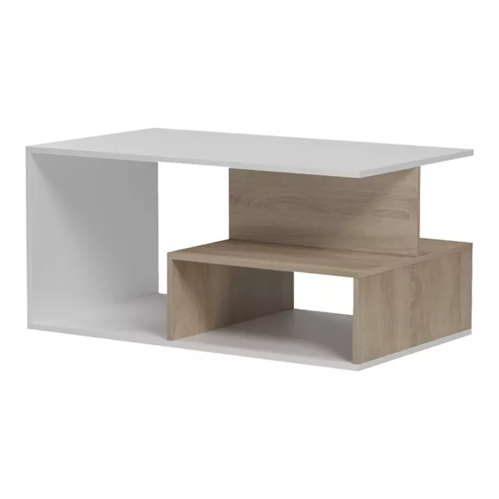 Coffee table Kelena pakoworld sonoma-white 90x51x43cm