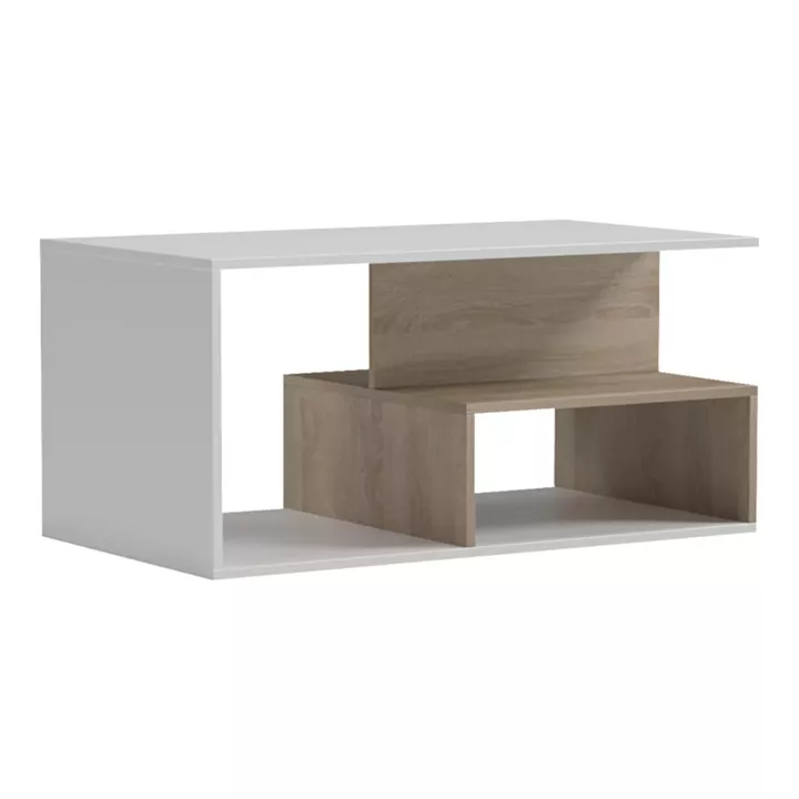 Coffee table Kelena pakoworld sonoma-white 90x51x43cm