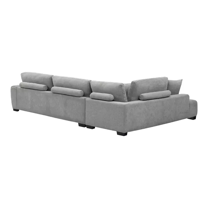 Corner sofa Vaneto pakoworld right corner grey fabric 298x208x85cm