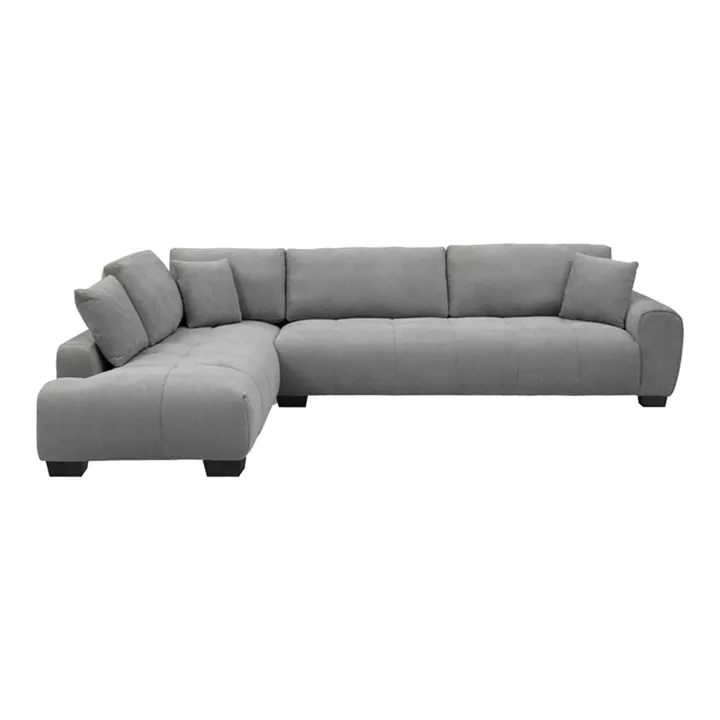 Corner sofa Vaneto pakoworld right corner grey fabric 298x208x85cm
