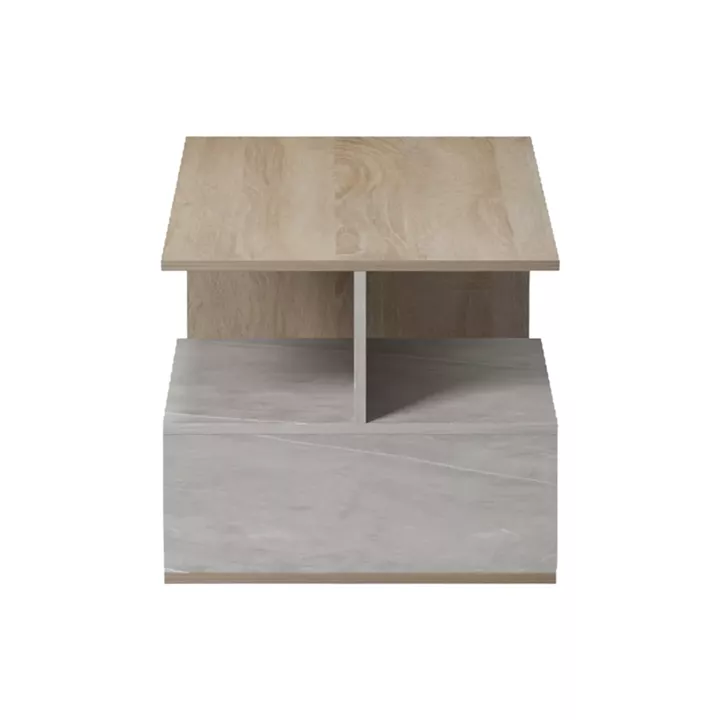 Coffee table Kelena pakoworld sonoma-beige marble look 90x51x43cm