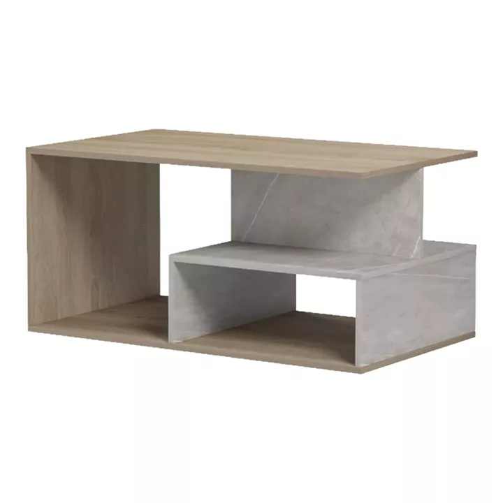 Coffee table Kelena pakoworld sonoma-beige marble look 90x51x43cm