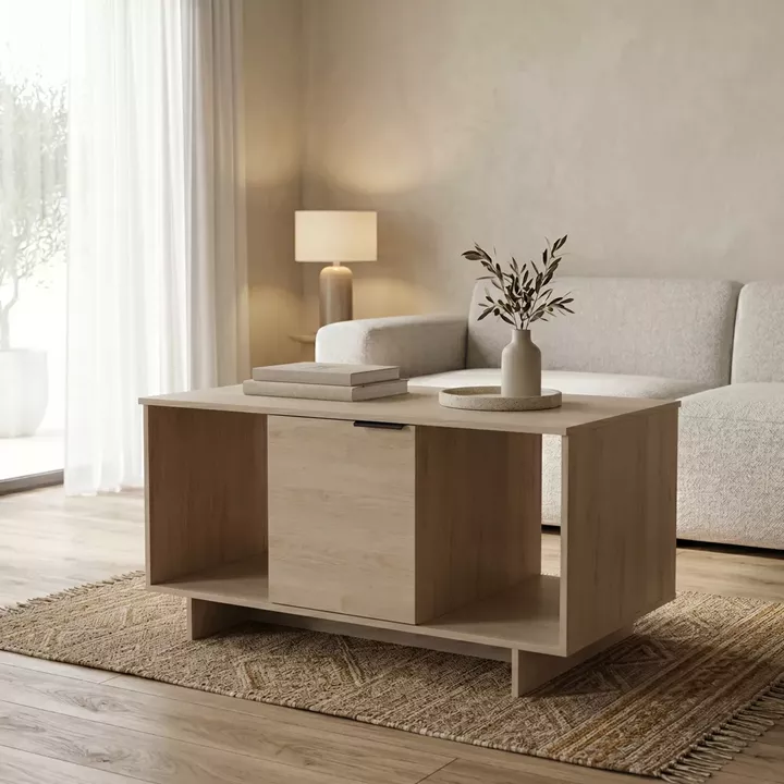 Coffee table Nalinda pakoworld sonoma 100x55x55cm