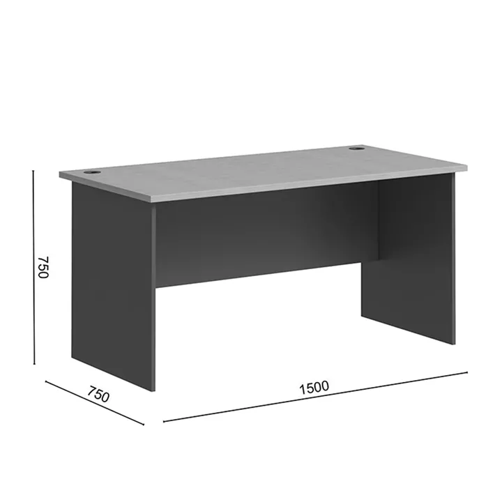 Professional desk Fesialo pakoworld natural-anthracite 150x75x75cm