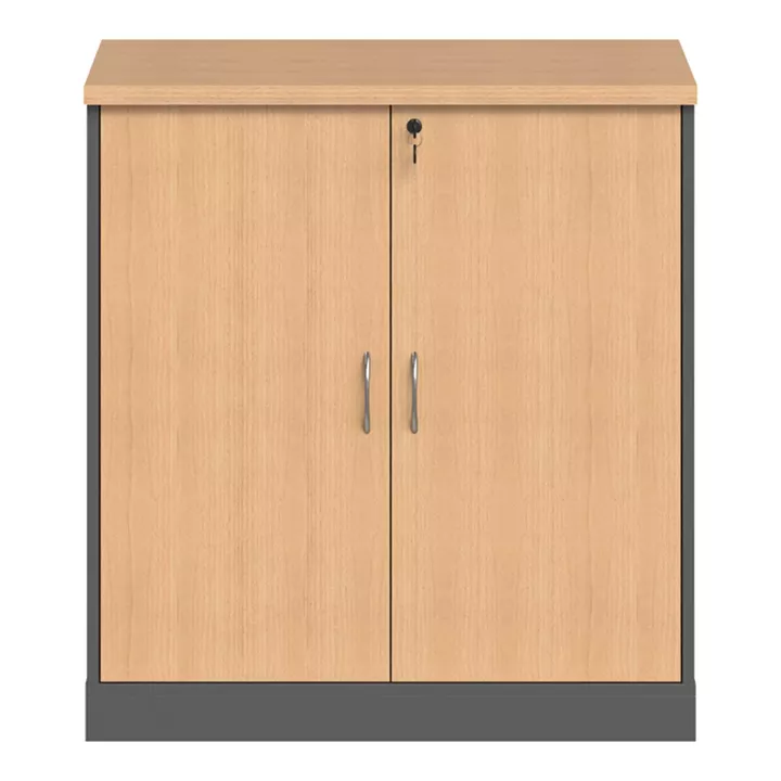 Professional low cabinet Fesialo pakoworld in natural-anthracite color 80x41x80cm