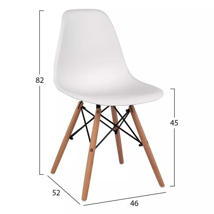 ΣΕΤ ΤΡΑΠΕΖΑΡΙΑΣ 3ΤΜΧ PALOMA HM21380.01 ΤΕΤΡΑΓΩΝΟ ΤΡΑΠΕΖΙ & 2 ΚΑΡΕΚΛΕΣ ΣΕ ΛΕΥΚΟ
