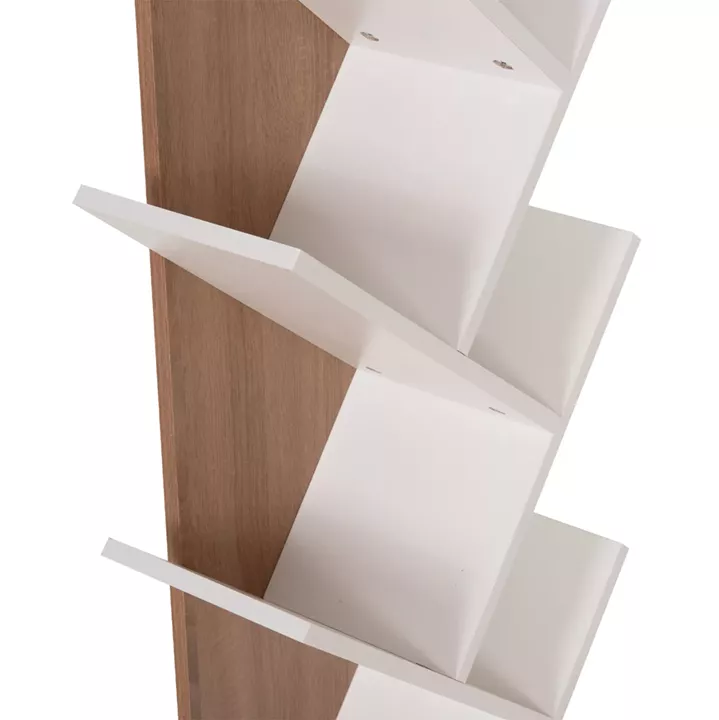 ΒΙΒΛΙΟΘΗΚΗ LIANA HM9028.14 ΜΕΛΑΜΙΝΗ SONAMA/ΛΕΥΚΟ 46x22x128,5Yεκ.