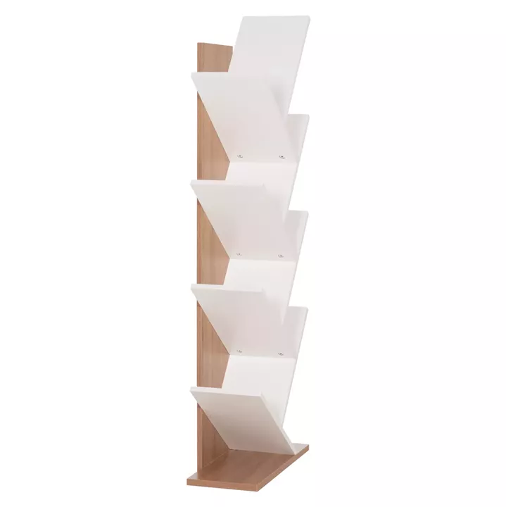 ΒΙΒΛΙΟΘΗΚΗ LIANA HM9028.14 ΜΕΛΑΜΙΝΗ SONAMA/ΛΕΥΚΟ 46x22x128,5Yεκ.