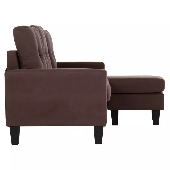ΚΑΝΑΠΕΣ ΓΩΝΙΑ ΑΝΑΣΤΡΕΨΙΜΗ MEGGY HM3297.12 ΚΑΦΕ ΥΦΑΣΜΑ 184.5x129x86Yεκ.