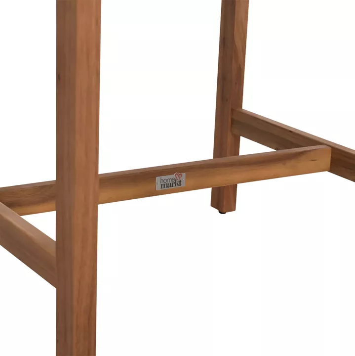 SET BAR STAND WITH 2 BAR STOOLS RUEN HM10978 ACACIA WOOD IN NATURAL--TWIST WICKER
