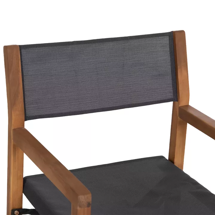 OUTDOOR DINING SET 5PCS SOUL HM10985.01 ACACIA WOOD--GREY TEXTILENE