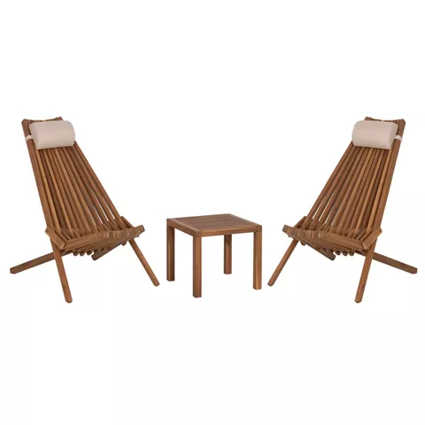 LOUNGE ΣΕΤ ΕΞ.ΧΩΡΟΥ 3ΤΜΧ SHIGAN HM10993 ΞΥΛΟ ΑΚΑΚΙΑΣ--ΜΑΞΙΛΑΡI ΚΕΦΑΛΗΣ ΣΕ ΜΠΕΖ