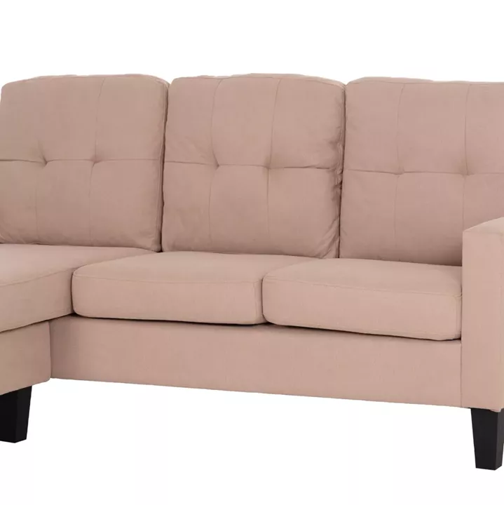 ΚΑΝΑΠΕΣ ΓΩΝΙΑ ΑΝΑΣΤΡΕΨΙΜΗ MEGGY HM3297.13 ΜΠΕΖ ΥΦΑΣΜΑ 184.5x75-129x86Yεκ.