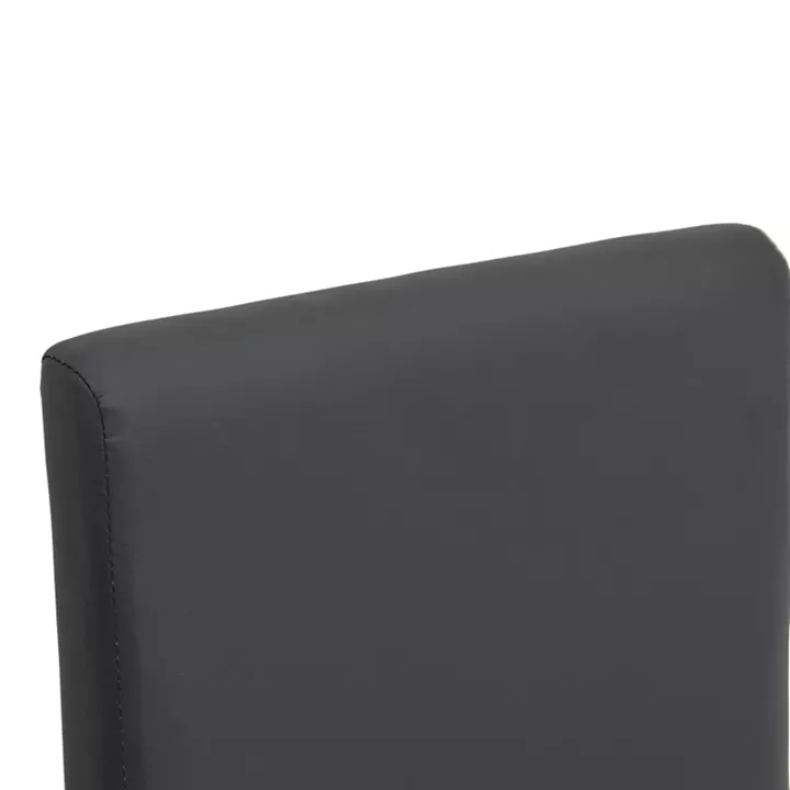 Καρέκλα Zeben pakoworld μαύρο PU με πόδι μαύρο rubberwood 43,5x55,5x93,5εκ